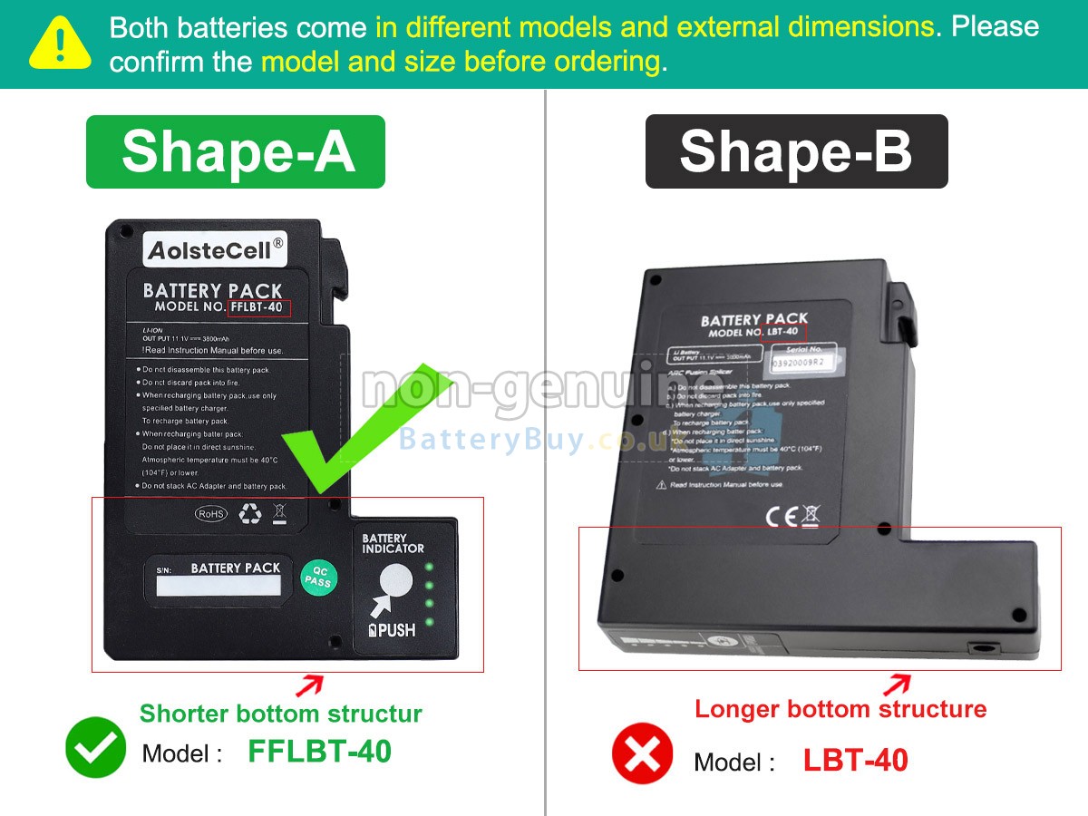 replacement battery for Inno IFS-15H