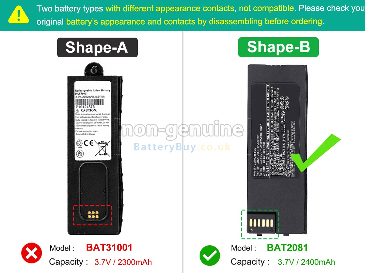 Replacement Battery for Iridium BAT31001