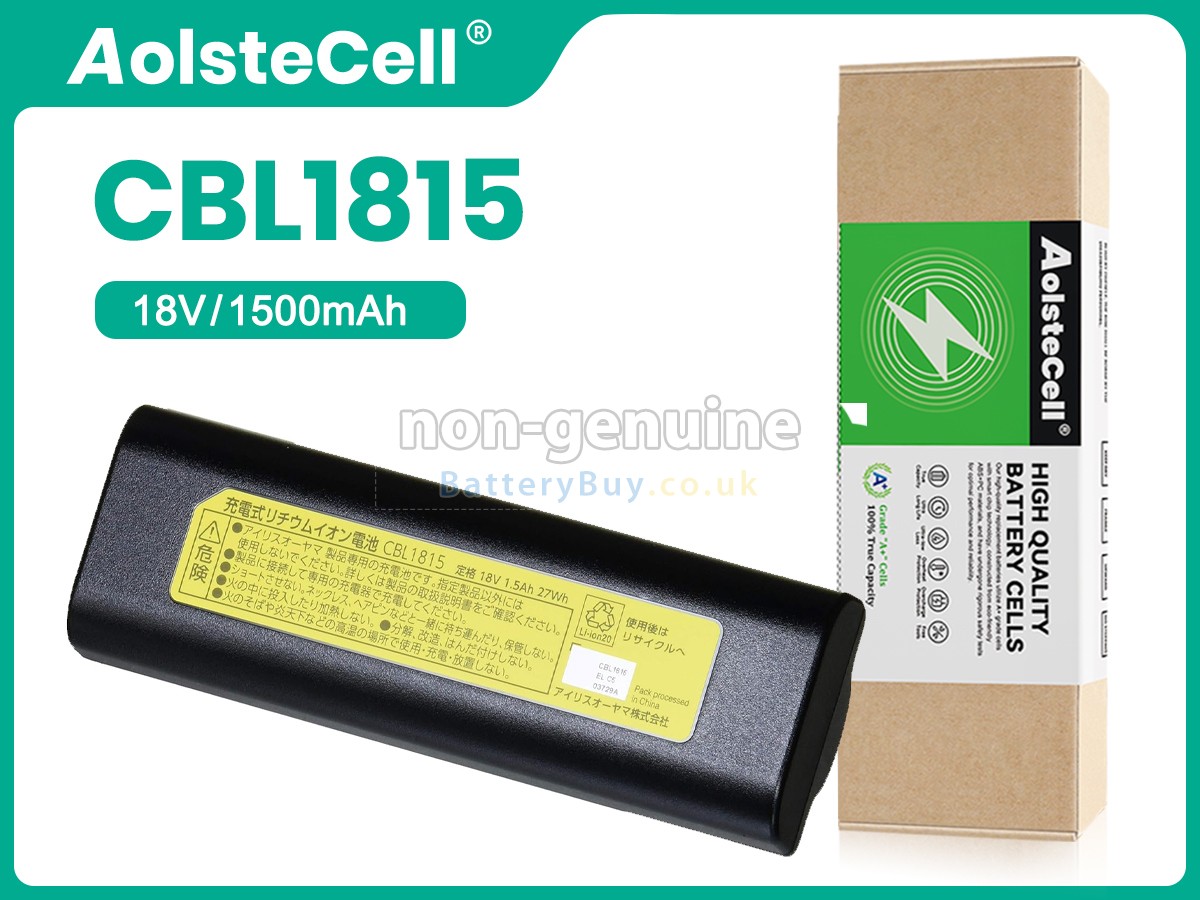 replacement battery for Iris Ohyama CBL1815
