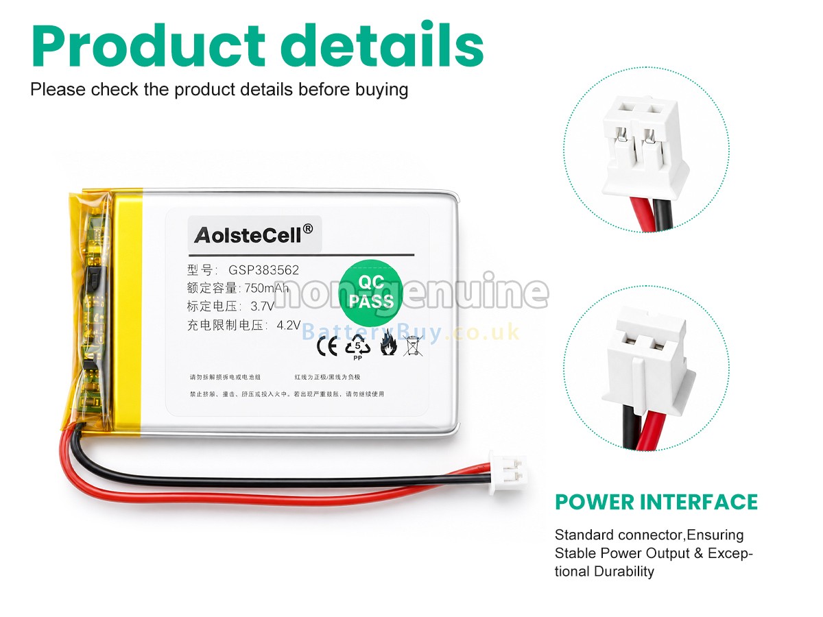 Replacement Battery for JBL GO3