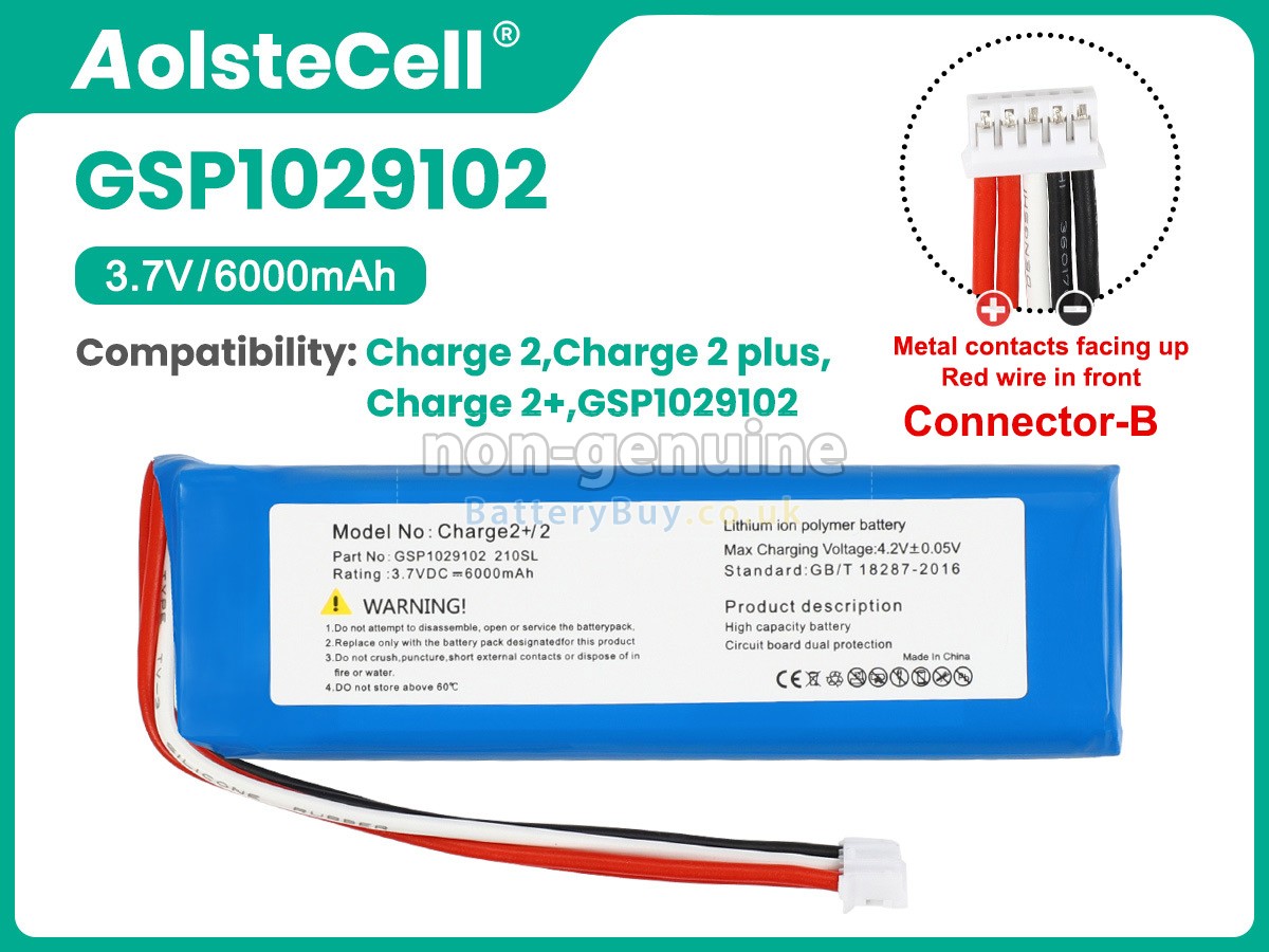 replacement battery for JBL CHARGE 2+ BLUETOOTH SPEAKER