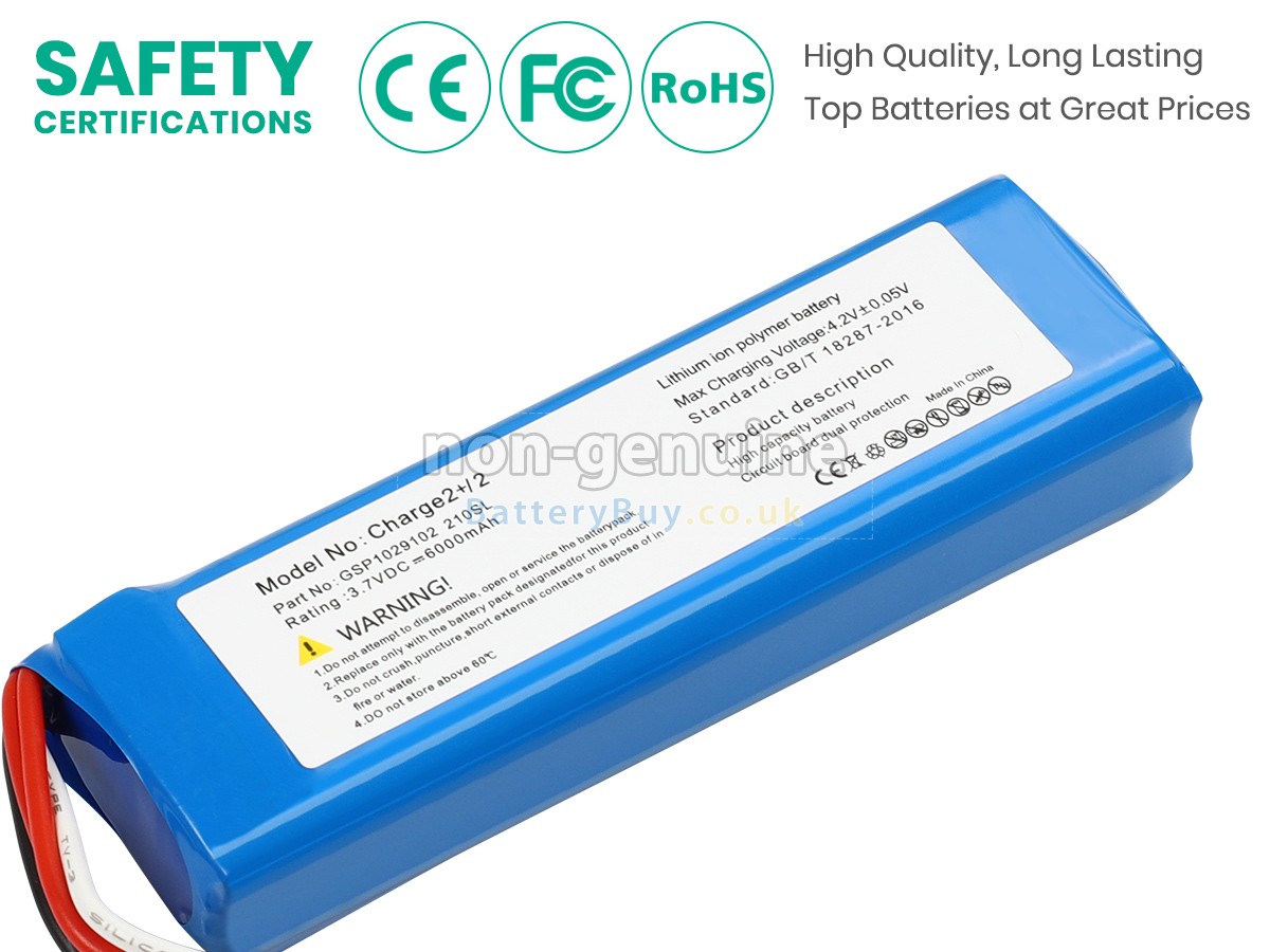 replacement battery for JBL CHARGE 2+ BLUETOOTH SPEAKER
