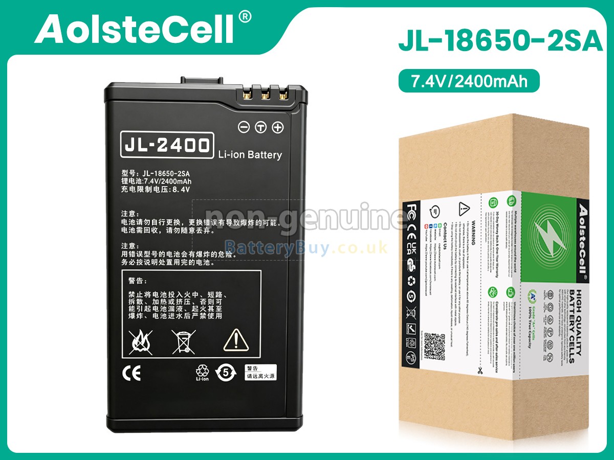 Replacement Battery for JQTEK JL-18650-2SA
