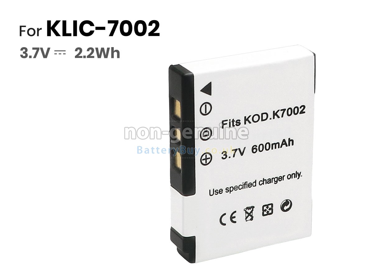 replacement battery for Kodak KLIC-7002