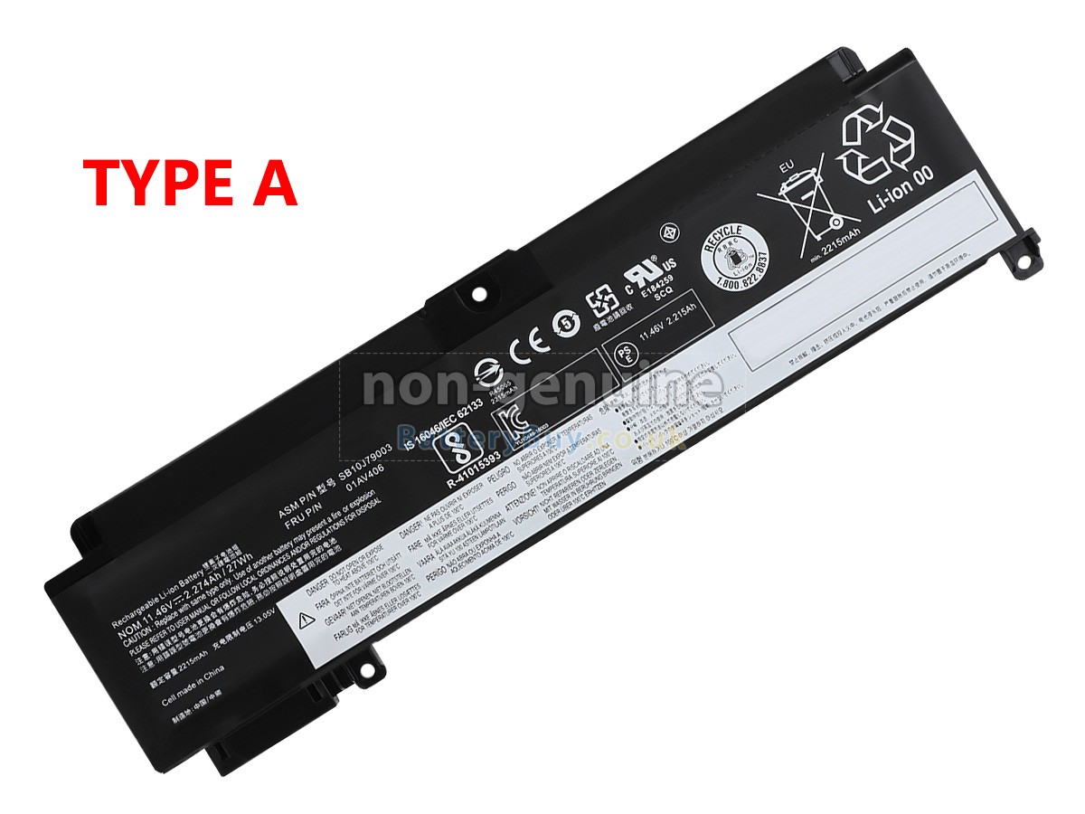 replacement battery for Lenovo ThinkPad T470S