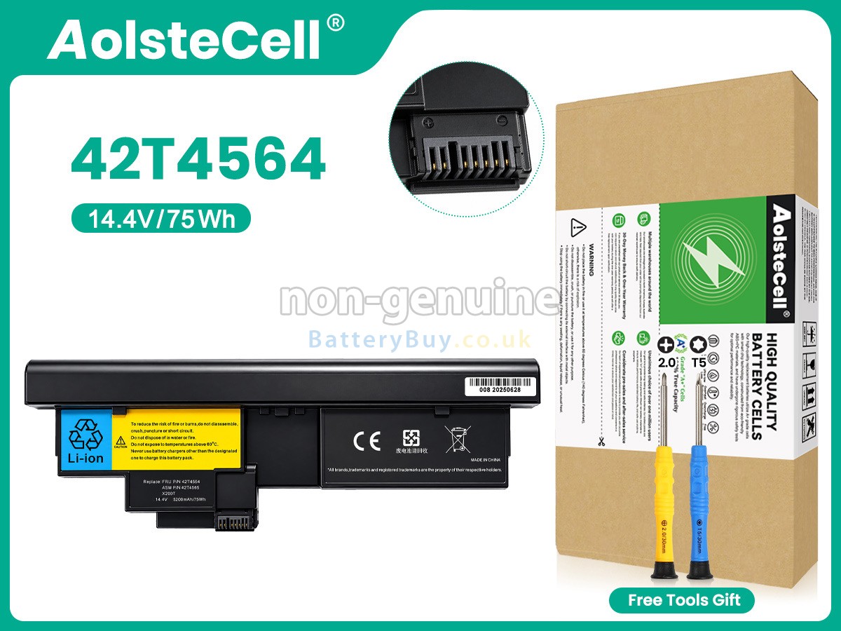 Replacement Battery for Lenovo 42T4565