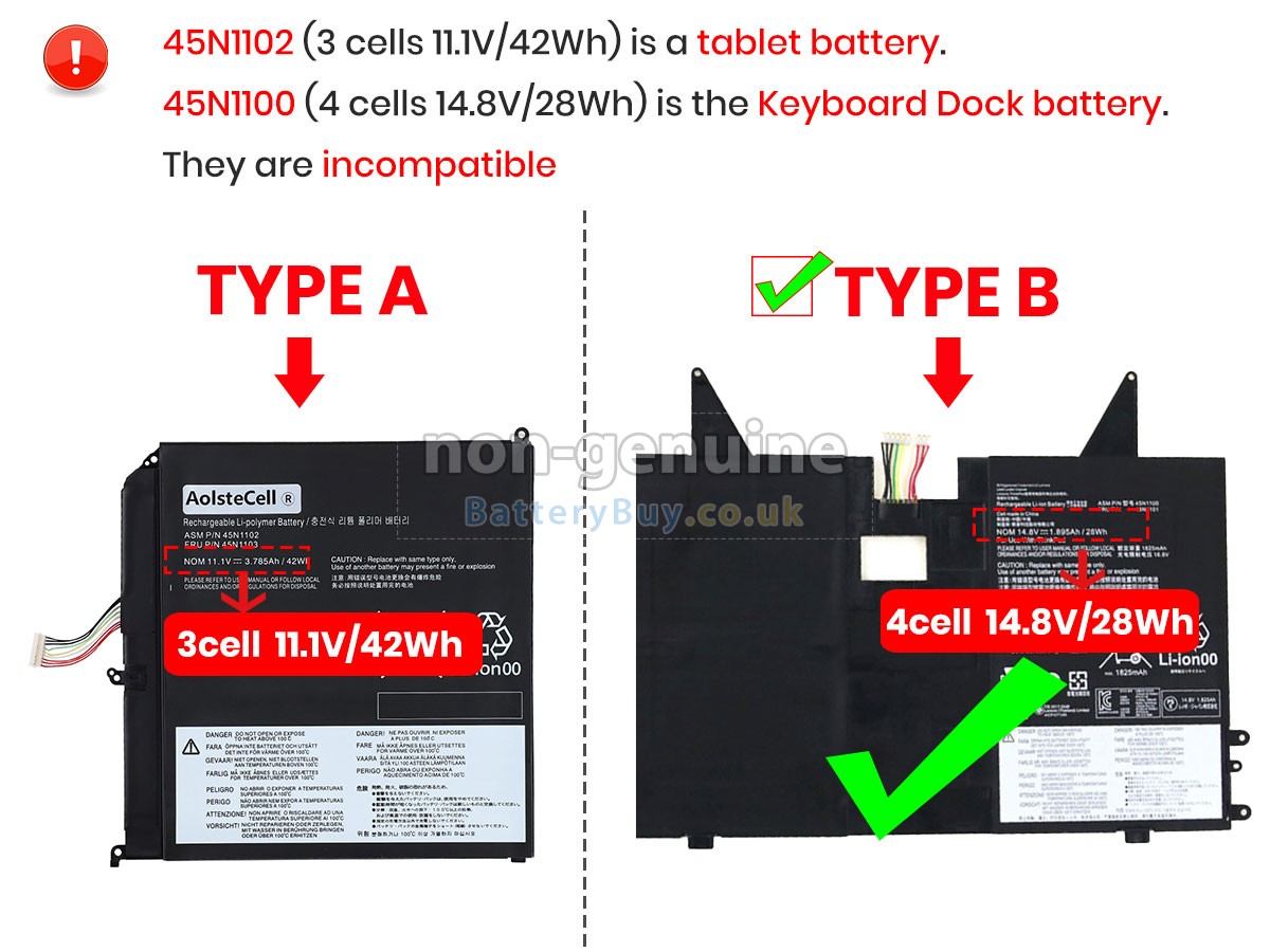 replacement battery for Lenovo ThinkPad HELIX 3698