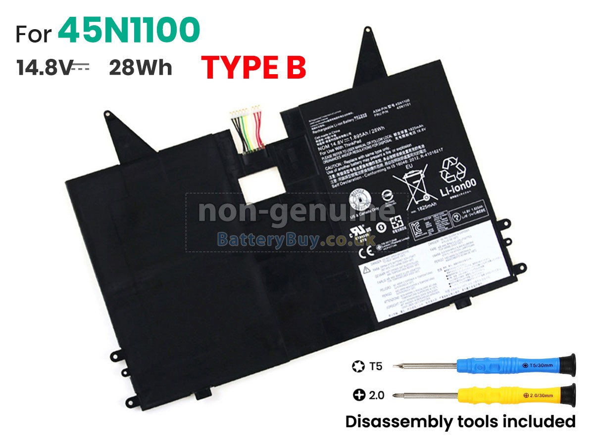 replacement battery for Lenovo ThinkPad HELIX 3698