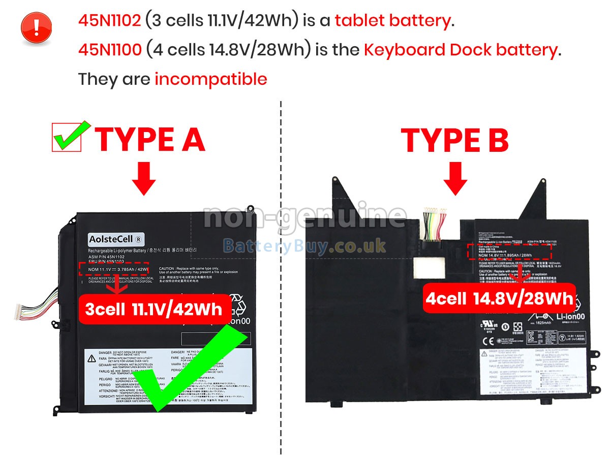 replacement battery for Lenovo ThinkPad HELIX 3698