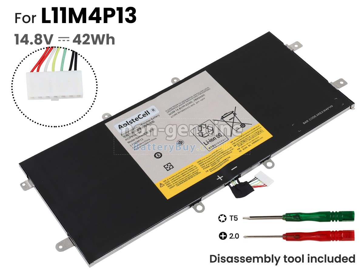 replacement battery for Lenovo L11M4P13
