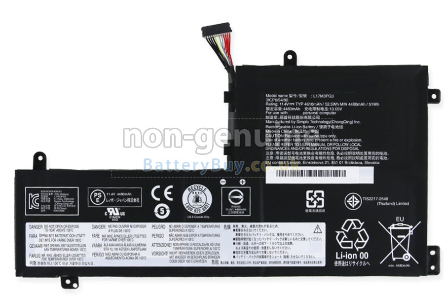 replacement battery for Lenovo L17L3PG