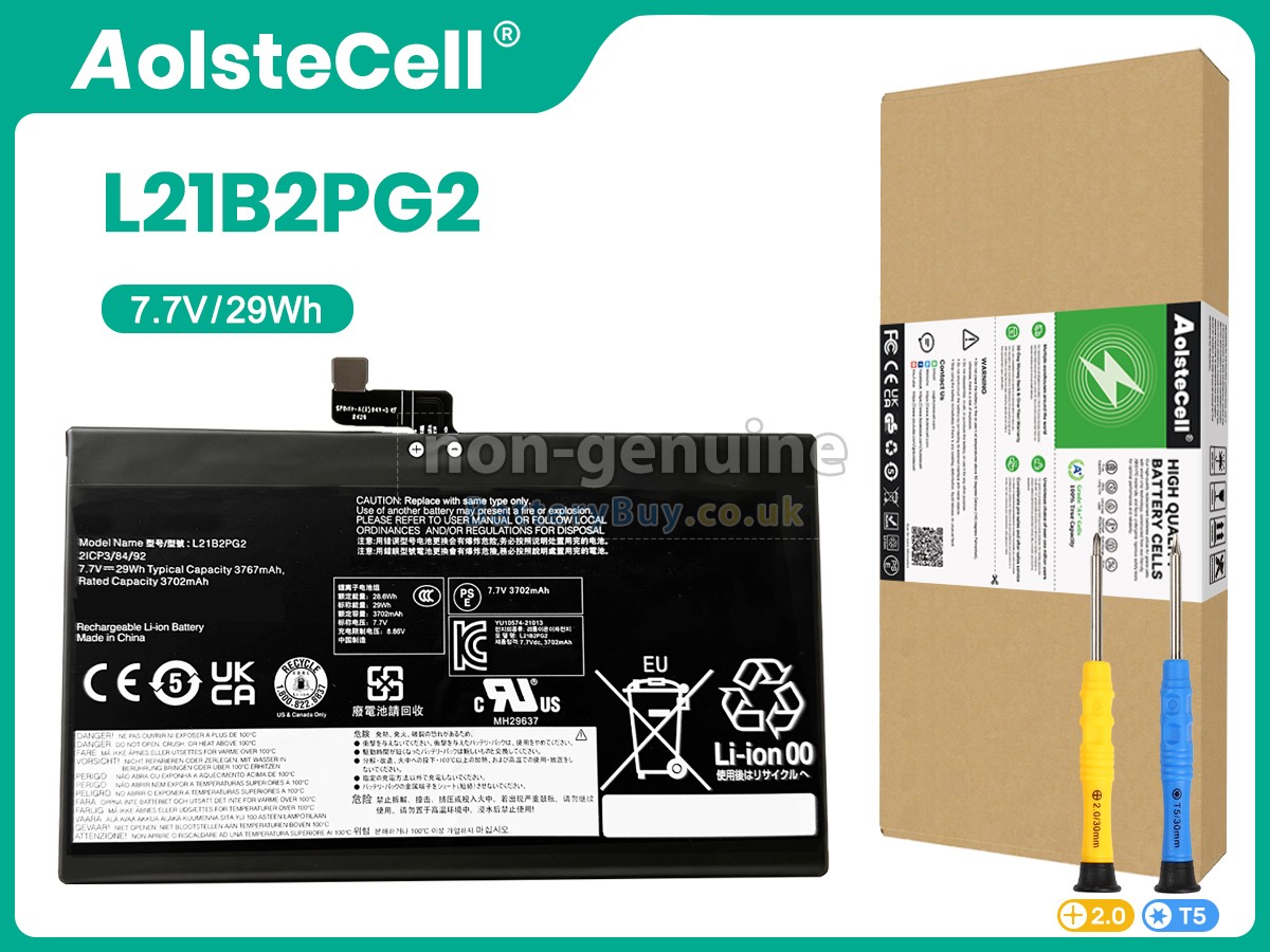 Replacement Battery for Lenovo IP DUET 3 CHROME 11Q727-82T60003FR