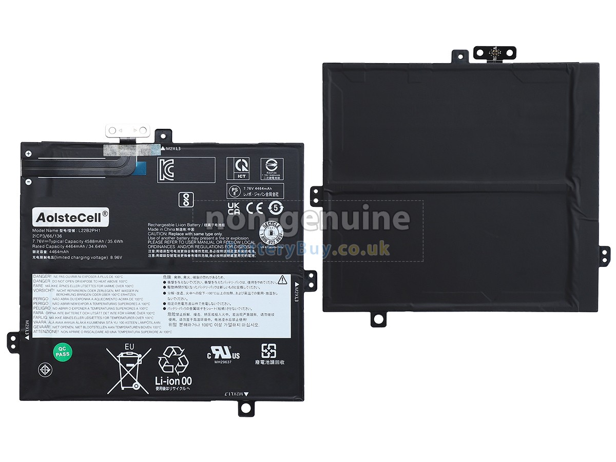 replacement battery for Lenovo IdeaPad DUET 3 11IAN8-82XK000CXC