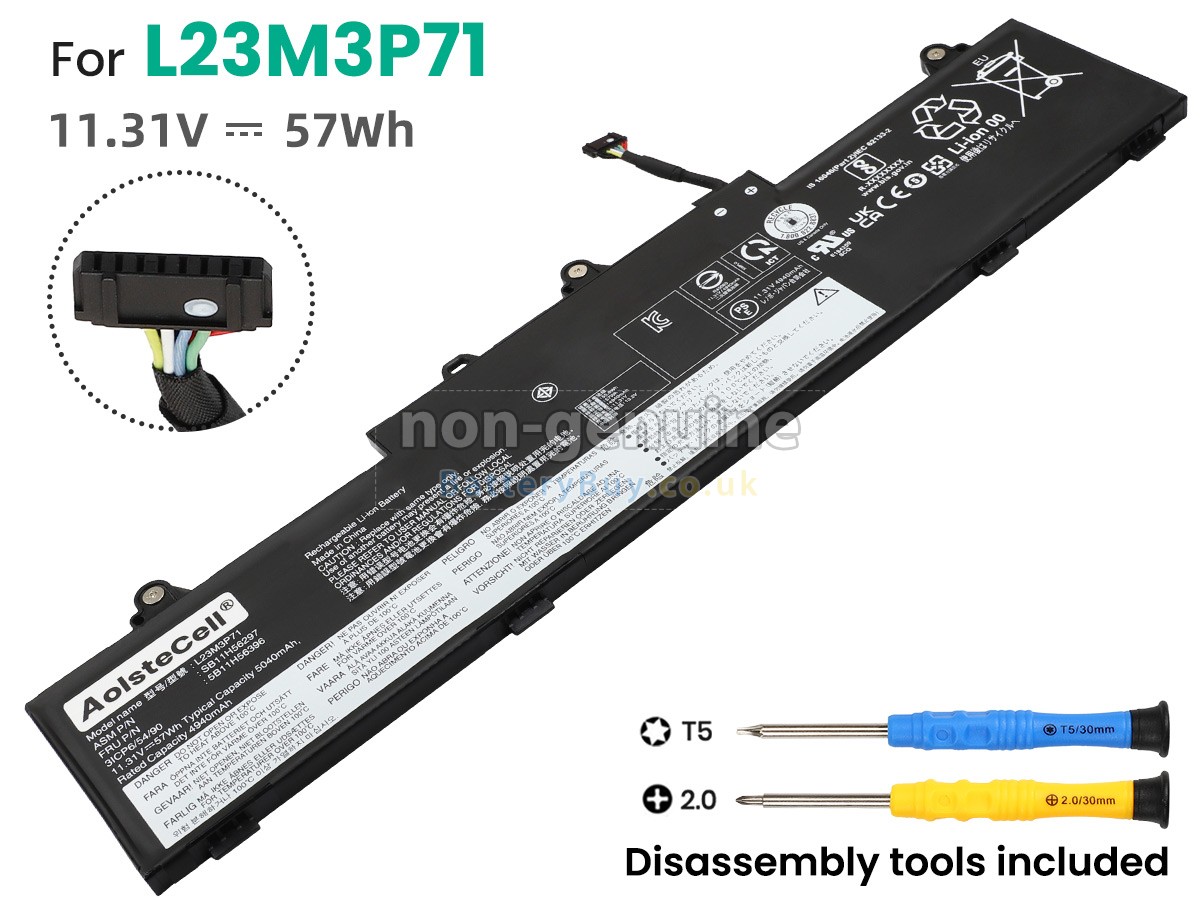 replacement battery for Lenovo L23D3P71