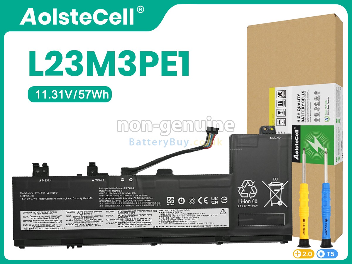 replacement battery for Lenovo L23D3PE1