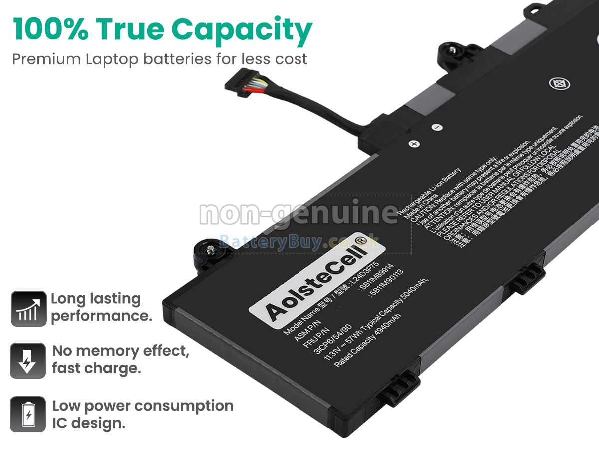 replacement battery for Lenovo L24D3P75