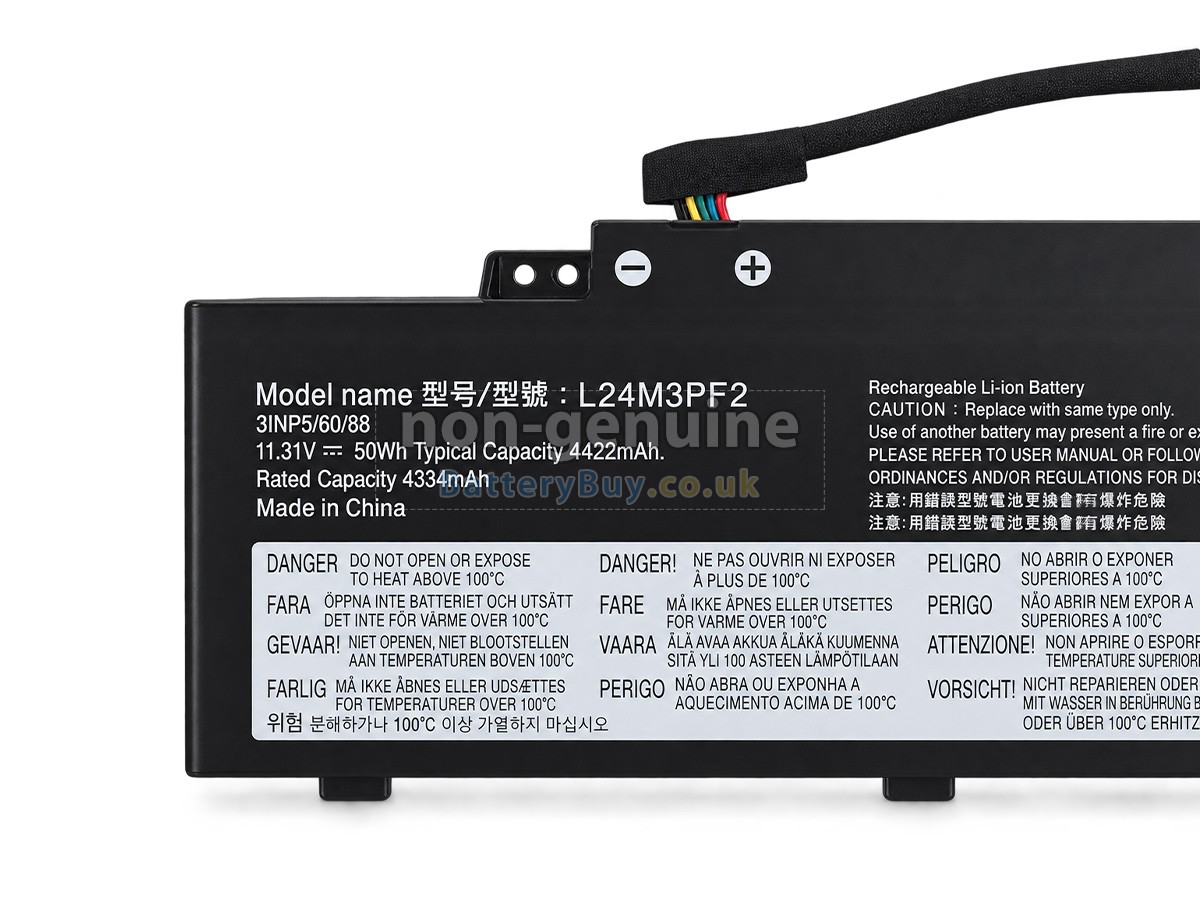 Replacement Battery for Lenovo L24D3PF2