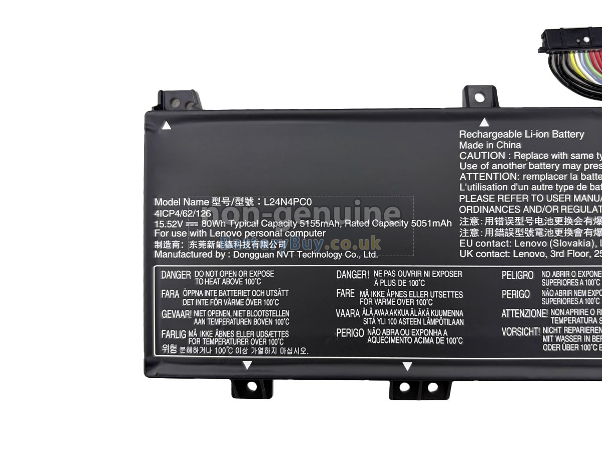 replacement battery for Lenovo LEGION PRO 5 16IRX10-83NN000ERA