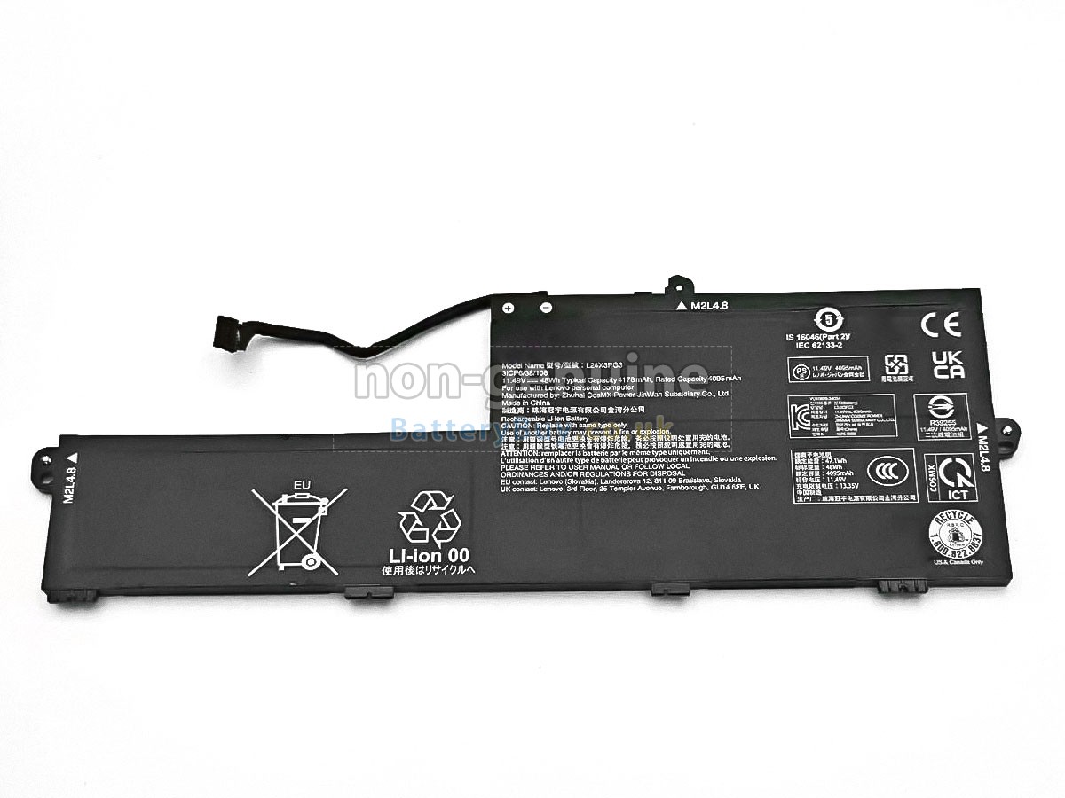replacement battery for Lenovo L24X3PG3