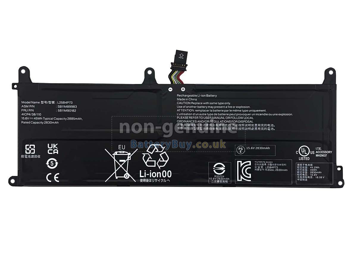 Replacement Battery for Lenovo L25B4P73