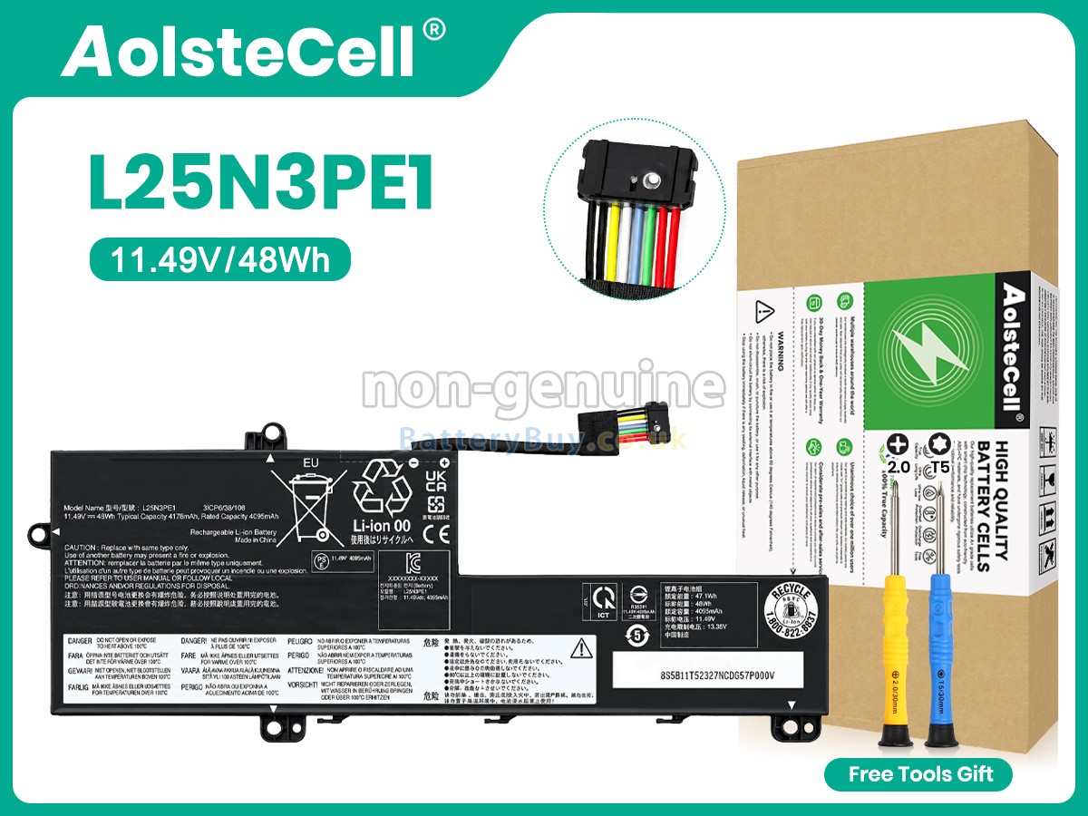 Replacement Battery for Lenovo L25X3PE1