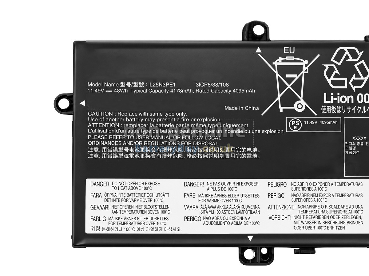 Replacement Battery for Lenovo L25X3PE1