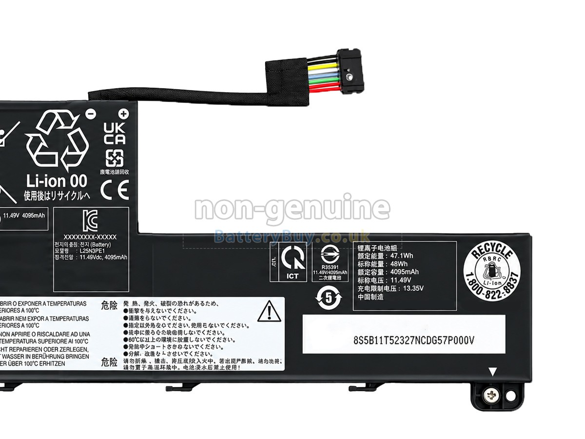 Replacement Battery for Lenovo L25X3PE1