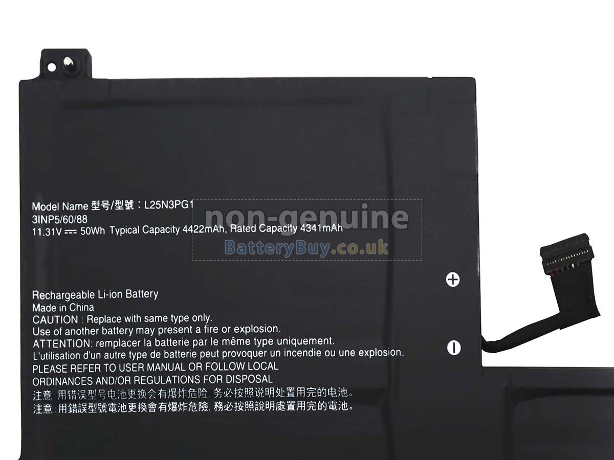 Replacement Battery for Lenovo L25N3PG1
