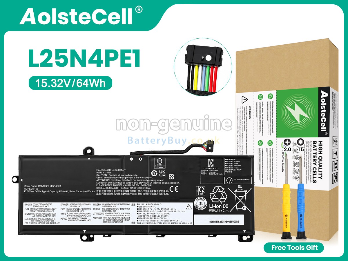 Replacement Battery for Lenovo L25X3PE1
