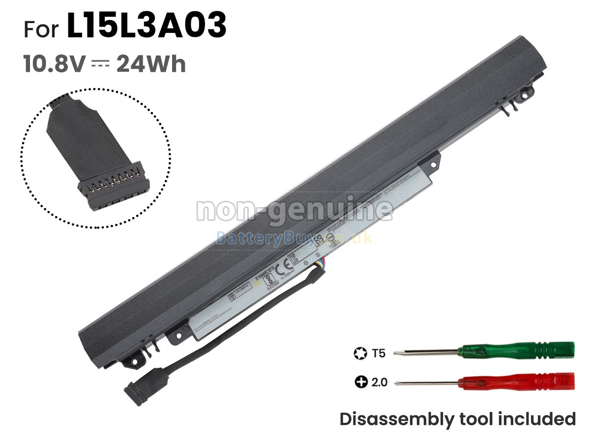 replacement battery for Lenovo L15C3A03
