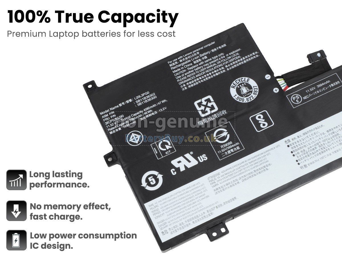 replacement battery for Lenovo FLEX 3 Chromebook-11IJL6-82N3
