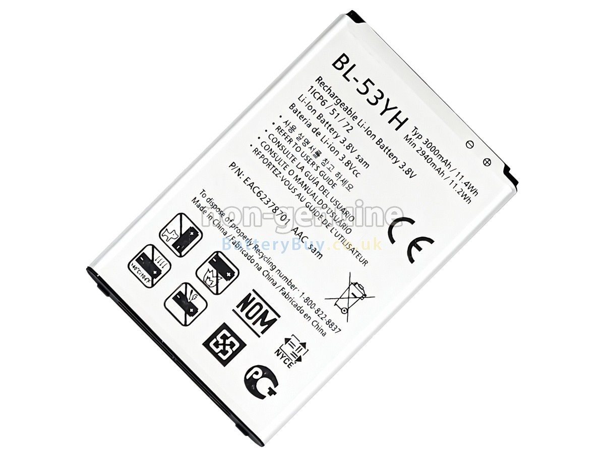 Replacement Battery for LG D852