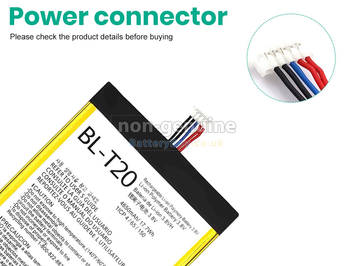 Replacement Battery for LG BL-T20
