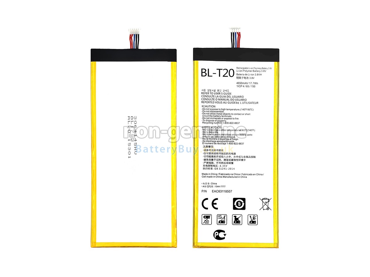 Replacement Battery for LG BL-T20
