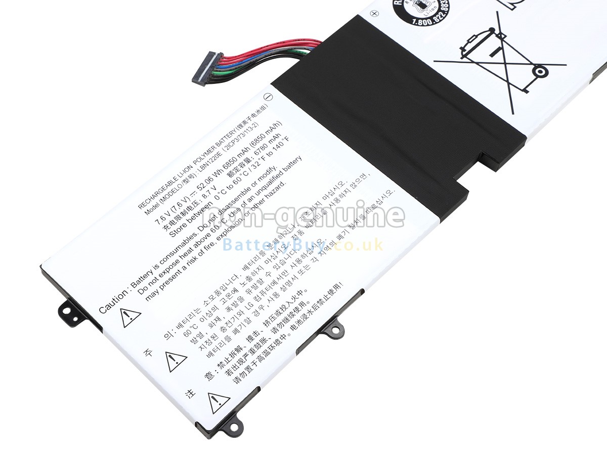 replacement battery for LG 15UD560-KX7USE