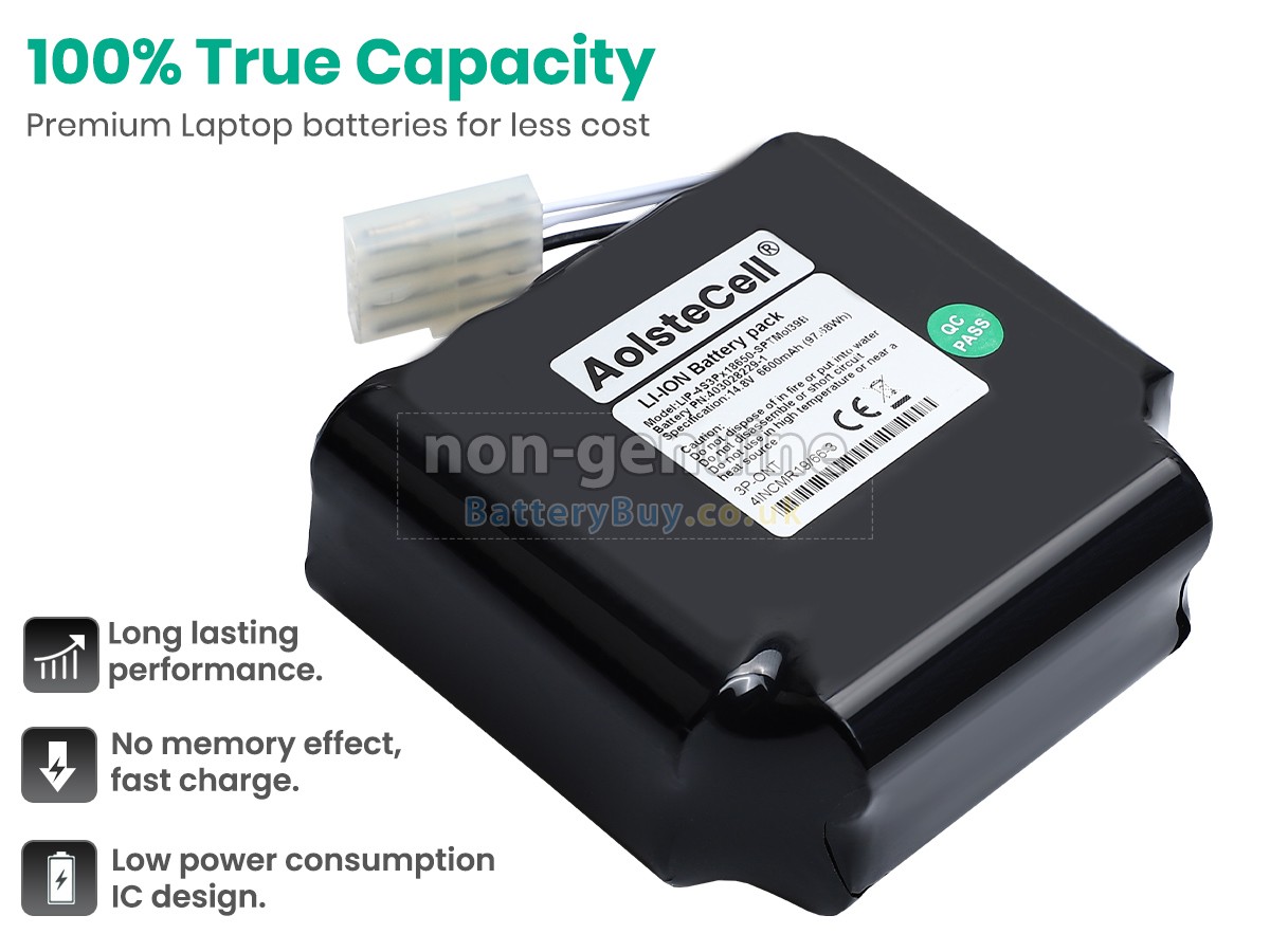 replacement battery for Lighthouse LIP-4S3PX18650