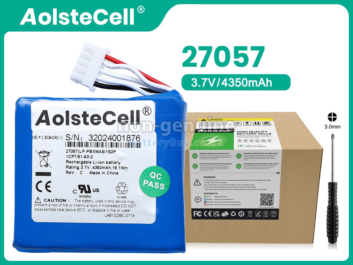 replacement battery for Masimo LP-PBXMASI1S2P