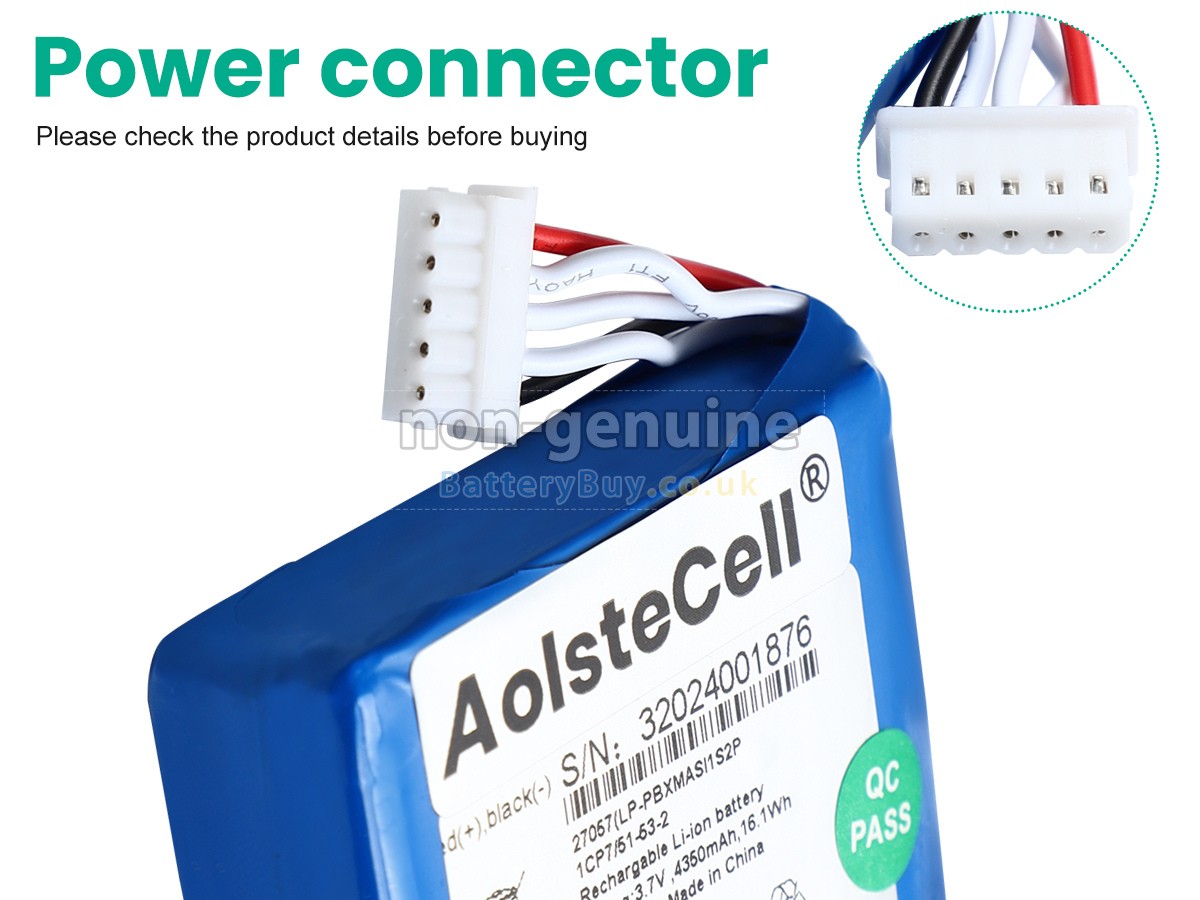 replacement battery for Masimo LP-PBXMASI1S2P