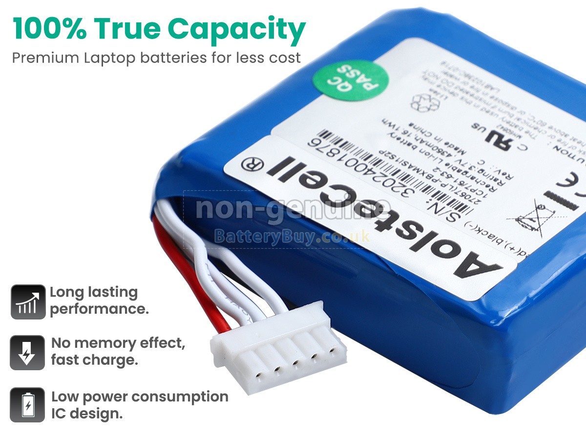 replacement battery for Masimo LP-PBXMASI1S2P