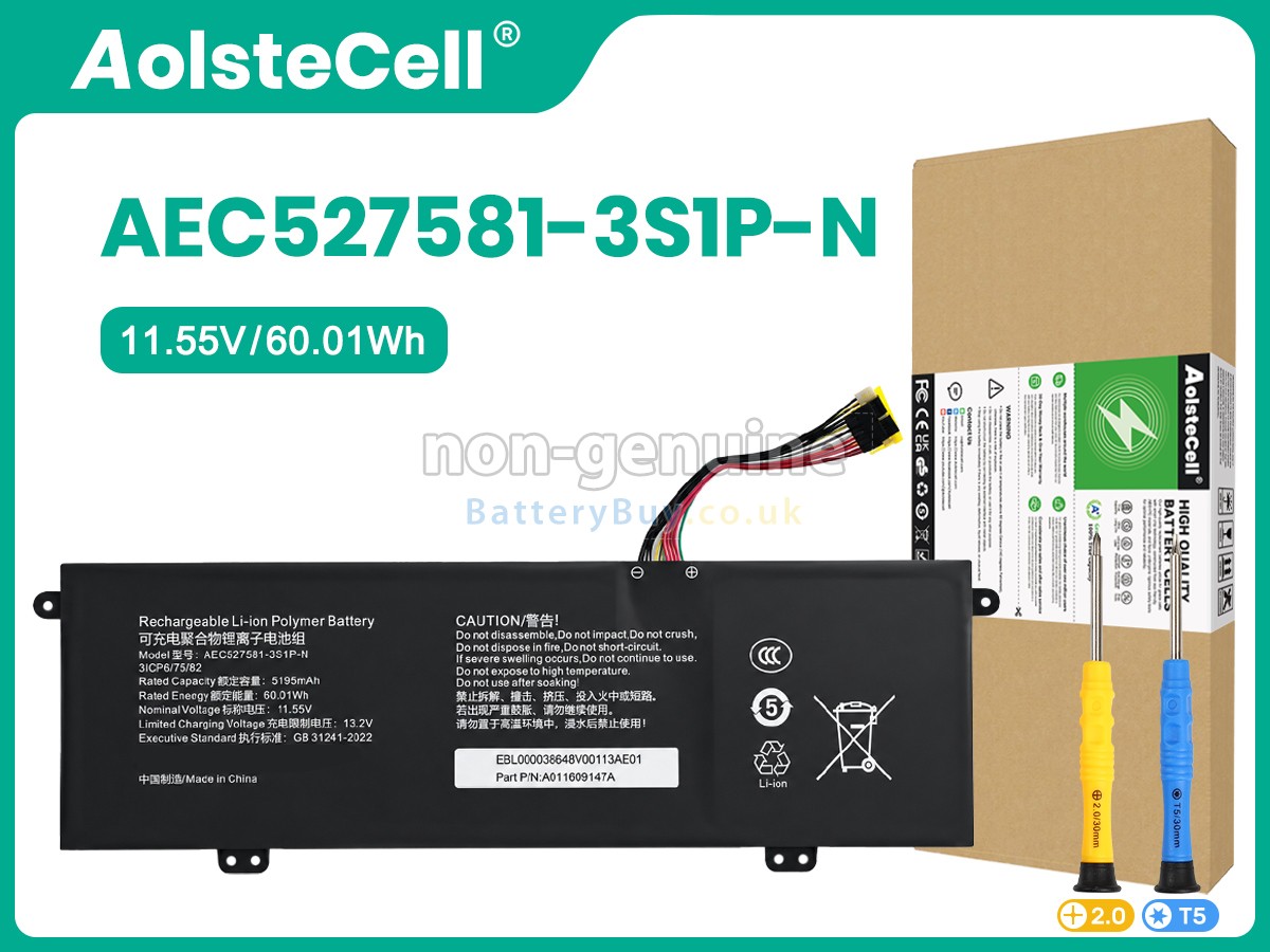 replacement battery for Mechrevo 14 AIR 14A-7BB4U