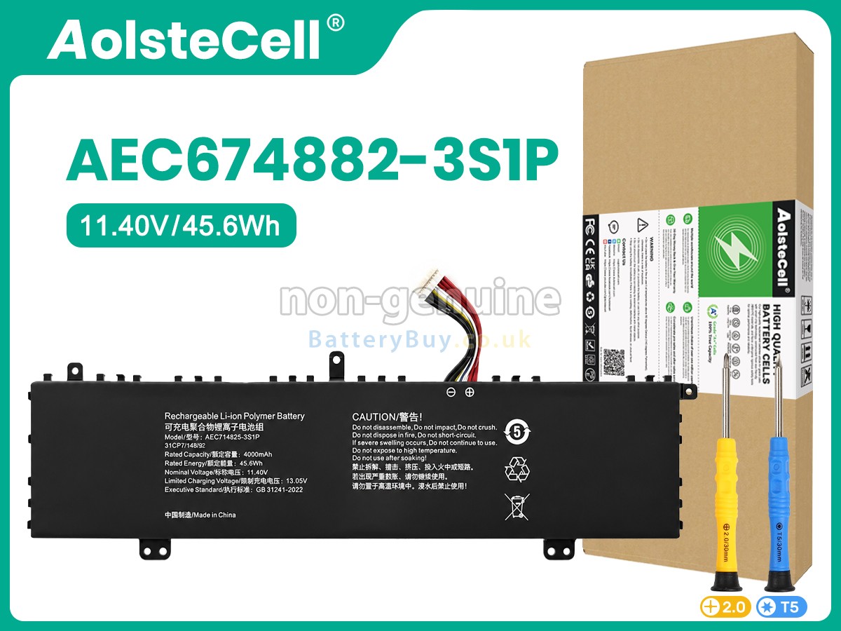 replacement battery for Mechrevo AEC674882-3S1P