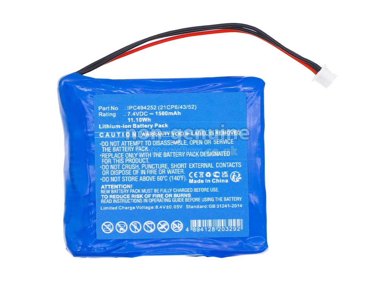 replacement battery for Medcaptain TP-20S