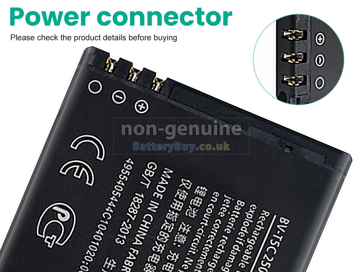 replacement battery for Microsoft BV-T5C