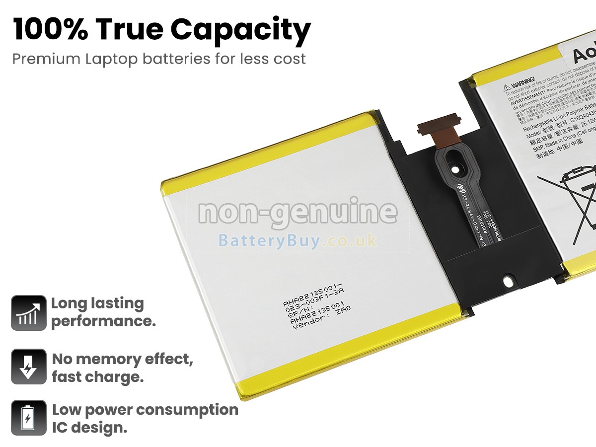 replacement battery for Microsoft G16QA043H