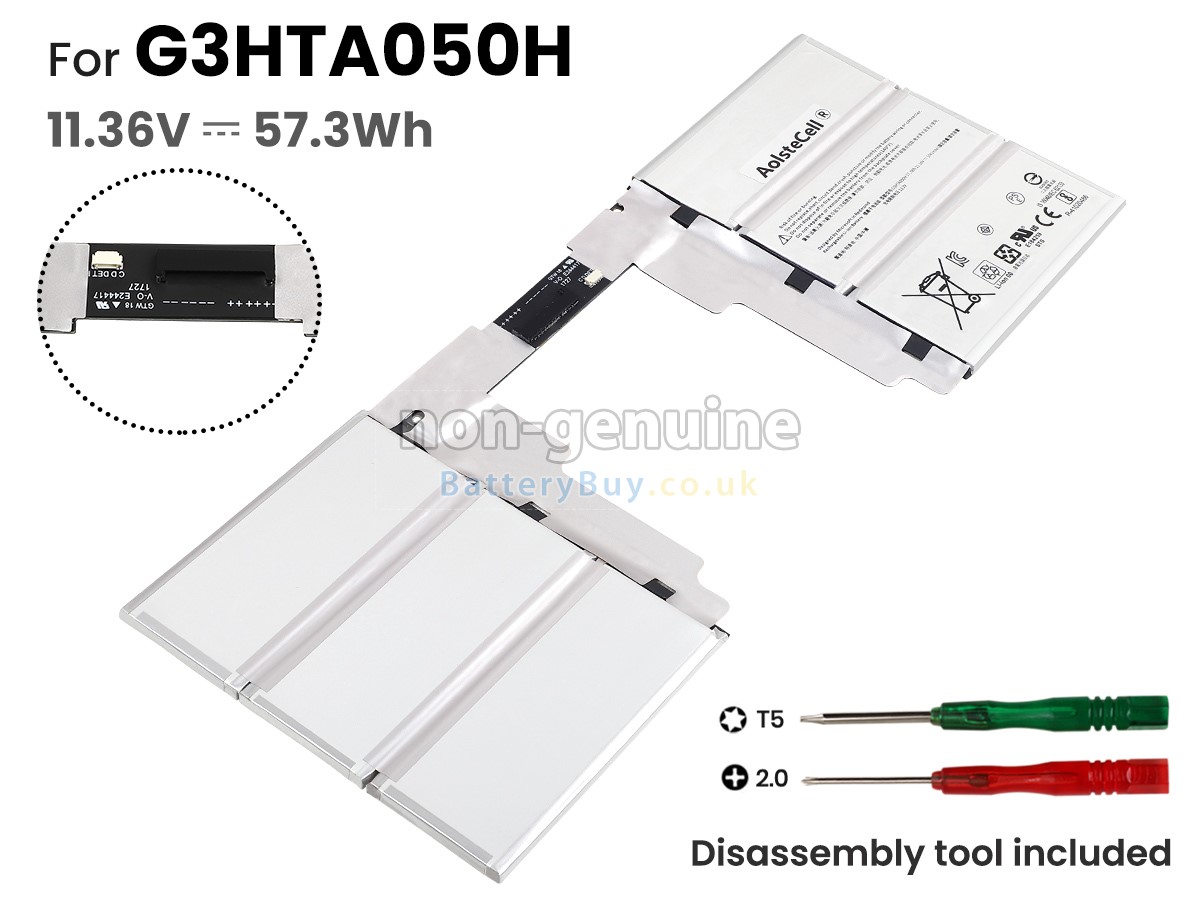 Microsoft Surface BOOK2 1835 KEYBOARD replacement battery from United