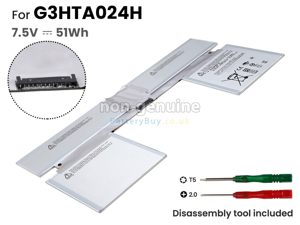 replacement battery for Microsoft G3HTA021H