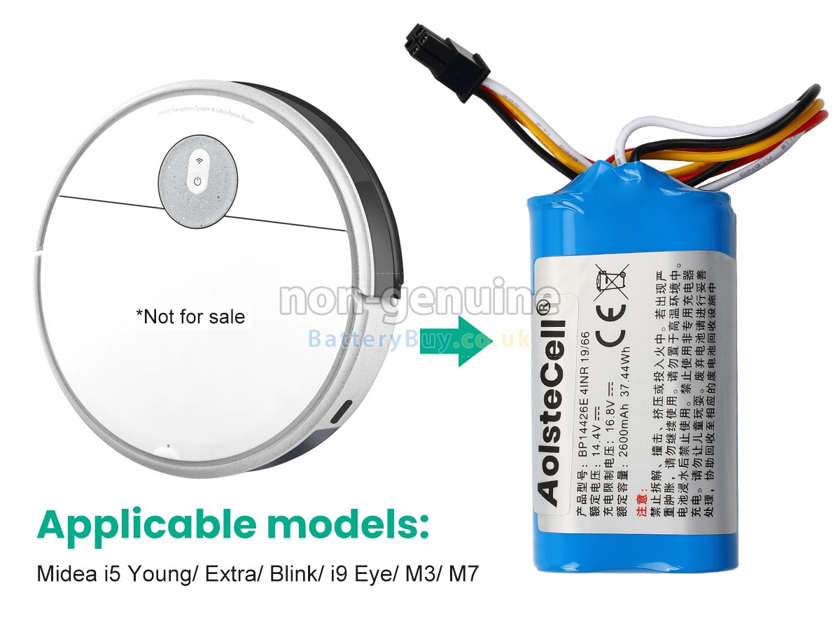replacement battery for Midea BP14426