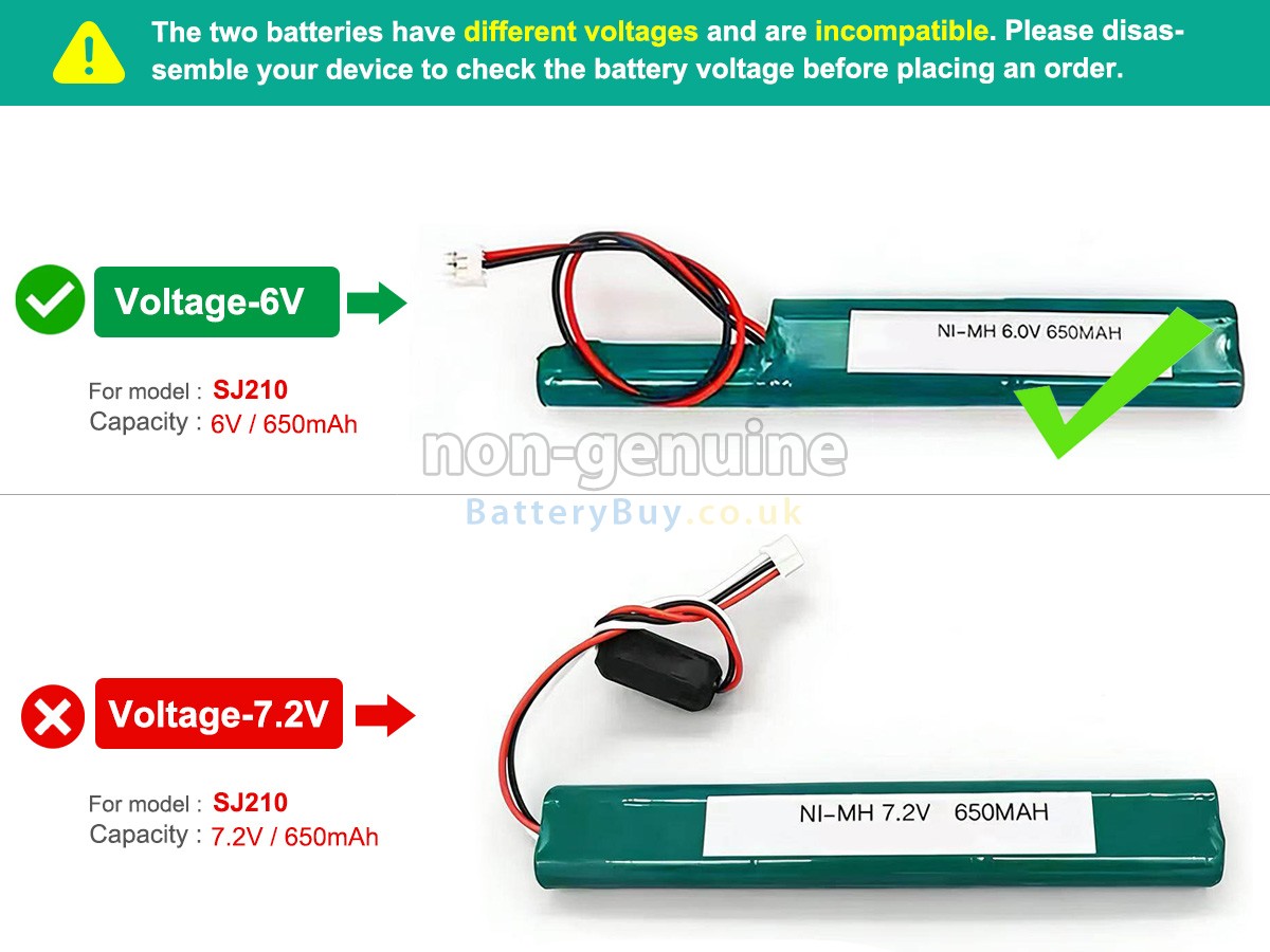 Replacement Battery for Mitutoyo 6V-SJ210