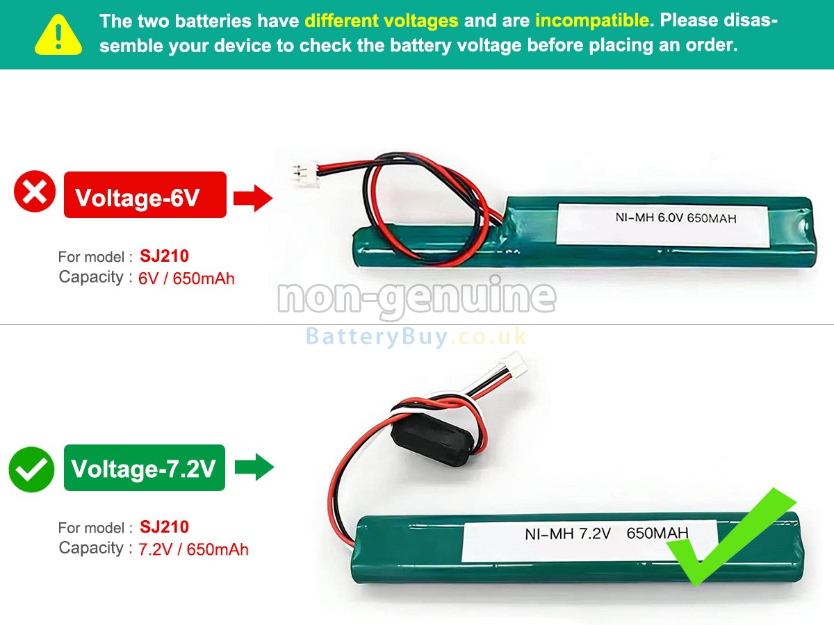 Replacement Battery for Mitutoyo 6V-SJ210