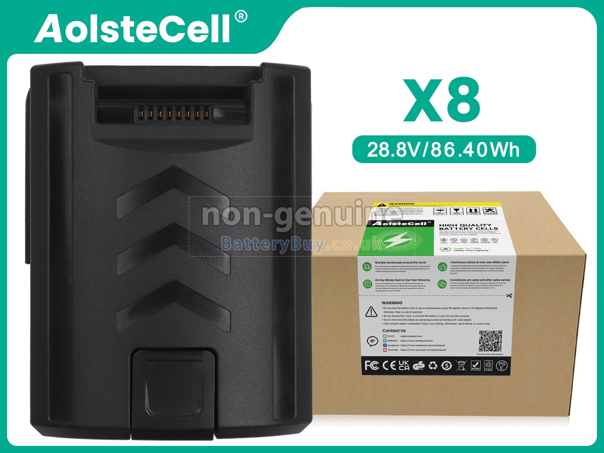 replacement battery for Moosoo X8